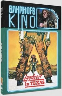 Produktbild: Jagdzeit in Texas - Mediabook - Limitiert auf 111 St&uuml;ck - Cover B - Cinestrange Extreme Bahnhofskino Nr. 13 (Blu-ray + DVD)