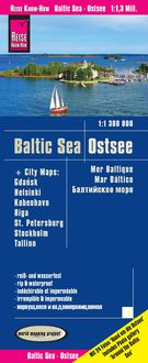 Produktbild: Reise Know-How Landkarte Ostsee (1:1.300.000) mit Stadtpl&auml;nen Danzig, Helsinki, Kopenhagen, Riga, St. Petersburg, Stockholm, Tallinn