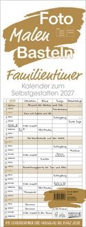Produktbild: Foto-Malen-Basteln Familientimer gold 2027