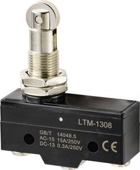 Produktbild: TRU COMPONENTS TC-9201360 Mikroschalter 250 V/AC 15A 1 x Ein/(Ein) tastend 1St.