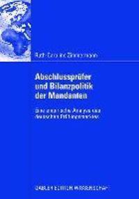 Produktbild: Abschlusspr&uuml;fer und Bilanzpolitik der Mandanten