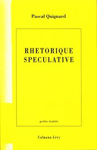 Produktbild: Rh&eacute;torique sp&eacute;culative