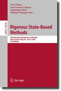 Produktbild: Rigorous State-Based Methods