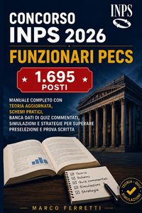 Produktbild: Concorso INPS 2026 - Funzionari PECS