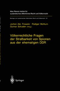 Produktbild: V&ouml;lkerrechtliche Fragen der Strafbarkeit von Spionen aus der ehemaligen DDR