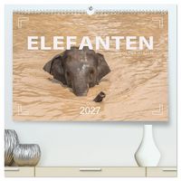 Produktbild: ELEFANTEN Jumbos der Herzen (hochwertiger Premium Wandkalender 2027 DIN A2 quer), Kunstdruck in Hochglanz