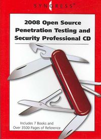 Bild vom Artikel 2008 Open Source Penetration Testing and Security Professional CD vom Autor Jay Beale