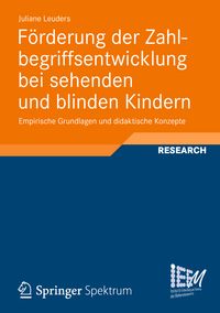 Produktbild: F&ouml;rderung der Zahlbegriffsentwicklung bei sehenden und blinden Kindern