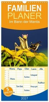 Produktbild: Familienplaner 2027 - Im Bann der Mantis mit 5 Spalten (Wandkalender, 21 x 45 cm) CALVENDO