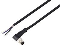 Produktbild: TRU COMPONENTS TC-13751876 Anschlussleitung M8 x 1 Stecker, gewinkelt 5 m Polzahl Sensoren: 5 1 St.