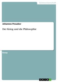 Produktbild: Der Krieg und die Philosophie