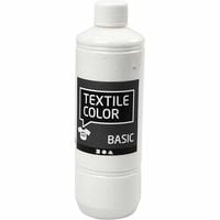 Produktbild: Creativ Company Textilfarbe, Wei&szlig;, 500 ml, 1 Flasche