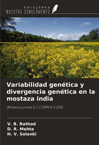 Produktbild: Variabilidad gen&eacute;tica y divergencia gen&eacute;tica en la mostaza india