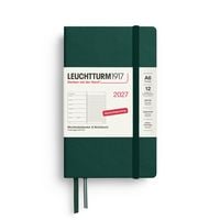 Produktbild: Wochenkalender & Notizbuch Pocket (A6) 2027, Forest Green, Deutsch