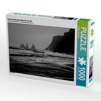 Produktbild: CALVENDO Puzzle Island, Schwrzer Strand von Vik 1000 Teile Puzzle quer | 1000 Teile Lege-Gr&ouml;&szlig;e 64 &times; 48 cm Foto-Puzzle f&uuml;r gl&uuml;ckliche Stunden
