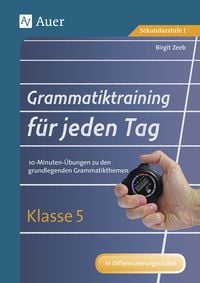 Produktbild: Grammatiktraining f&uuml;r jeden Tag Klasse 5