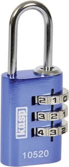 Produktbild: KASP K10520BLUD Vorh&auml;ngeschloss 20mm Blau Zahlenschloss