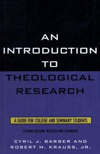 Produktbild: Introduction To Theological Research