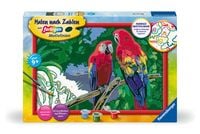 Produktbild: CreArt, Malen nach Zahlen Kinder - Bunte Papageien