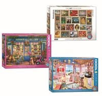 Produktbild: Puzzle 3er-Pack (Books/FineArt/Ocean Cottage)