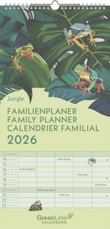 GreenLine Jungle Familienplaner 2025 - Calendario Familiare Ecologico L 1104512