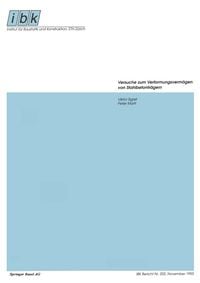 Produktbild: Versuche zum Verformungsverm&ouml;gen von Stahlbetontr&auml;gern