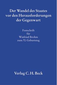 Produktbild: Der Wandel des Staates vor den Herausforderungen der Gegenwart