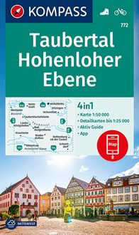 Bild vom Artikel KOMPASS Wanderkarte 772 Taubertal, Hohenloher Ebene 1:50.000 vom Autor Kompass-Karten GmbH
