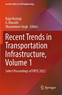 Produktbild: Recent Trends in Transportation Infrastructure, Volume 1