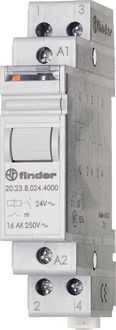 Produktbild: Stromsto&szlig;-Schalter Hutschiene Finder 20.23.8.024.4000 1 &Ouml;ffner, 1 Schlie&szlig;er 24 V/AC 1 St.