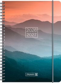 Produktbild: Sch&uuml;lerkalender 2026/2027 "Misty Sunset" | A5, Kunststoff