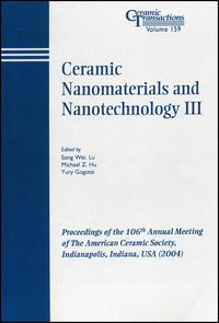 Produktbild: Ceramic Nanomaterials and Nanotechnology III