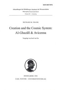 Produktbild: Creation and the Cosmic System: Al-Ghaz&acirc;li & Avicenna
