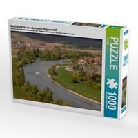 Produktbild: CALVENDO Puzzle Mainfahre Fahr von oben mit Fahrgastschiff | 1000 Teile Lege-Gr&ouml;&szlig;e 64x48cm Foto-Puzzle f&uuml;r gl&uuml;ckliche Stunden