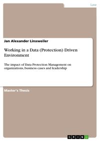 Produktbild: Working in a Data (Protection) Driven Environment