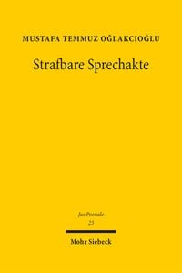 Produktbild: Oglakcioglu, M: Strafbare Sprechakte