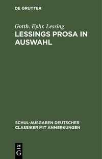 Produktbild: Lessings Prosa in Auswahl