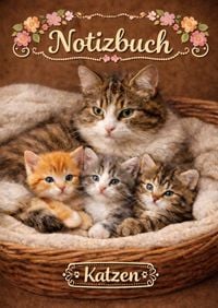 Produktbild: Notizbuch, Katzen.