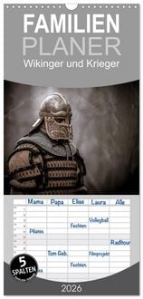 Produktbild: Familienplaner 2026 - Wikinger und Krieger mit 5 Spalten (Wandkalender, 21 x 45 cm) CALVENDO