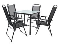 Produktbild: 5-tlg Sitzgruppe Gartenm&ouml;bel Tisch St&uuml;hle Set 80M