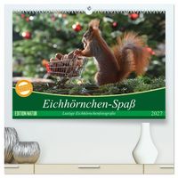 Produktbild: Eichh&ouml;rnchen-Spa&szlig; (hochwertiger Premium Wandkalender 2027 DIN A2 quer), Kunstdruck in Hochglanz