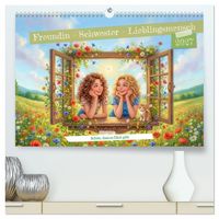 Produktbild: Freundin - Schwester - Lieblingsmensch (hochwertiger Premium Wandkalender 2027 DIN A2 quer), Kunstdruck in Hochglanz