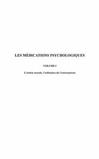Produktbild: Medications psychologiques t.1