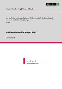 Produktbild: Studierenden-Booklet August 2010