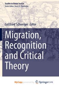 Produktbild: Migration, Recognition and Critical Theory