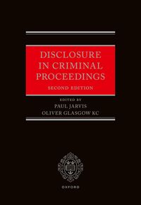 Produktbild: Disclosure in Criminal Proceedings