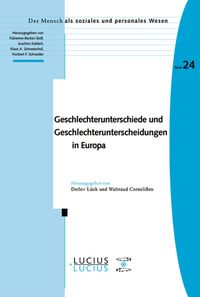 Produktbild: Geschlechterunterschiede und Geschlechterunterscheidungen in Europa