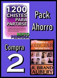 Produktbild: Pack Ahorro, Compra 2: 1200 Chistes para partirse, de Berto Pedrosa & Ense&ntilde;a a dibujar en una hora, de R. Brand Aubery