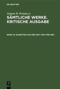 Produktbild: Schriften aus der Zeit von 1799-1801