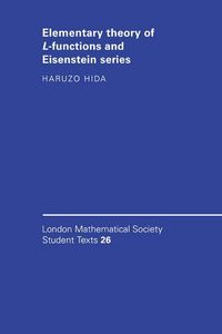 Produktbild: Elementary Theory of L-Functions and Eisenstein Series